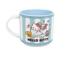 在飛比找PChome24h購物優惠-Hello Kitty 陶瓷疊疊杯 400ml (藍情書款)