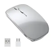 Wireless Mouse Chargeable Portable Silent USB and Type-C Dual Mode Wireless M...