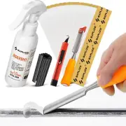 SAPLIZE Golf Regrip Kit – 15 Grip Tapes, Solvent, Clamp & Hook Knife Tool Set*