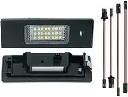 DEMULAX 2pcs Car License Number Plate LED Light CANBUS No Error 12V LEDs Trunk Lamp, for E81 E87 E63 E64 E89 Z4 F20 F21 Light Source Car Number Plate Light