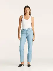 Mid Slim Straight Jean Lafayette Blue