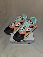 SAUCONY SHADOW 6000 CORAL MUSTARD SHOES SNEAKERS NEW IN BOX! SIZE: 11