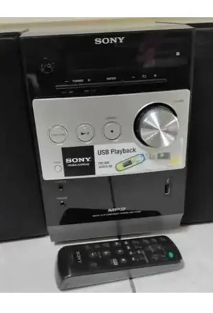 湛黑美型 音質佳 SONY CMT-FX200組合音響 CD USB正常 當零件機 拍室地