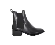 Angie Wildfire Slip On Flat Ankle Boot Women's - Black