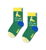 Kids Banana Socks | Fun Children's Crew Socks Green, Light Yellow, Yellow, Blue