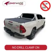 Hilux A Deck Dual Cab No Drill Clip On Tonneau Cover - with Genuine Sports Bar (Not Canyon)