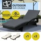 Gardeon Outdoor Furniture Sun Lounge Wicker Lounger Sofa Patio Rattan Day Bed