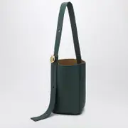 [Loewe] Green calfskin Pebble Bucket medium bag One size Green