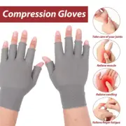 Compression Arthritis Gloves Fingerless Hand Support Brace Relief Pain Gloves