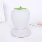 White Cute Silicone Strawberry Night Light Usb Rechargeable Touch Control Night Lights