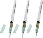BON-102 Soldering Flux Pen, 3Pcs Refillable Transparent Flux Rosin Brush Tip Pen for PCB Board Soldering & Maintenance