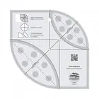 Creative Grids Round Up Tool Sewing and Quilting Ruler CGRATK1