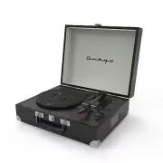 ONKYO Record Player Bluetooth Compatible Built-in Stereo Speaker Black OCP-01(B)