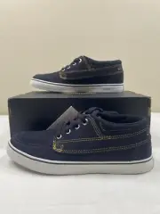 Converse Brand New Mens 7.5 Womens 9 Black & White Suede SeaStar LS Mid Sneaker