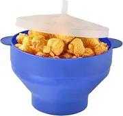 Popcorn Popper for Microwave, Silicone Popcorn for Microwave - Portable Microwave Popcorn Machine Microwave Popcorn Bowl,Reusable Silicone Popcorn Bowl for Microwave Popcorn