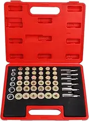 HORUSDY 114-Piece Oil Pan Drain Sump Plug Key Thread Repair Kit, with Drain Plug and Storage Case