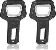 FACAICAI 2 Pcs Durable Flat Bottle Opener, Metal Bottle Cap Opener with Plastic Surface Protection, Portable Beer Opener for Bartender Home, Restaurants, Bars, Gifts