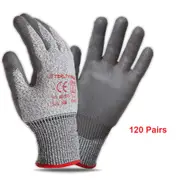120 Pairs Stealth Razor Cut 5 Resistant Gloves - XLarge