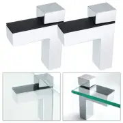 Brackets Glass Clamp Accessories Adjustable Bathroom For 3-24 Mm Thick Shelf