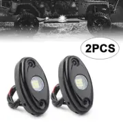 LED Rock Light Rig Fender Underbody ATV Off-Road Truck Trail Driving 2pcs White