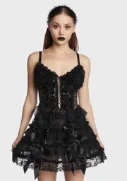 [Widow] Grim In Bloom Corset