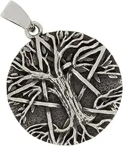 [AFP] AS-793 Pentagram Tree of Life Pendant 925 Sterling Silver, Sterling Silver, No Gemstone