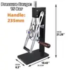 Manual Hand Press Espresso Coffee Maker Push Type Machine Italian Coffee 15 Bar