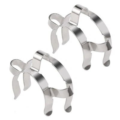 2pcs 24# Stainless Steel Clip Keck Clamp for 24/29 24/40 Glass Ground Joint J2G8