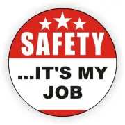 10 pack Safety Its My Job Vinyl Hard Hat Helmet Stickers Decals Bump Cap Lot