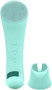 Facial Cleansing Brush | Rechargeable Facial Scrub Brush | Waterproof Facial Scrubber | Skin Cleansing Brush | Electric Facial Massage Device Functionality Silicone for