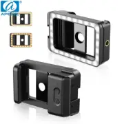 Apexel 4K HD Portable Micro Macro Lens With LED Fill Light Phone Lens Vlog Video