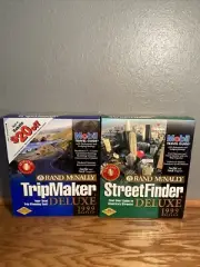 Rand McNally TripMaker & StreetFinder Deluxe 1999 PC Big Box Win 95/98 New Seal