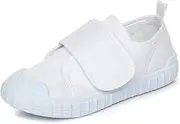 [TangDao] Boys Girls Canvas Sneakers Casual Low Top Slip On Flats Lightweight Comfy White Walking School Shoes,US5.5,1885A