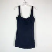 Sea Level NWT Square Neck One-Piece Swimsuit Dress Black Size 12