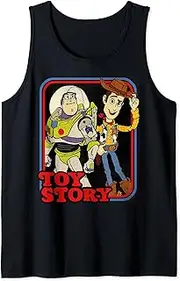 [Disney] Pixar Toy Story Buzz Woody Vintage Book Style Tank Top