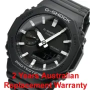 CASIO G-SHOCK CARBON GA-2100 GA-2100-1A CASIOAK MEN WATCH BLACK 2-YEARS WARRANTY