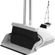 Broom and Dustpan Set - Adjustable Handle, Upright Standing, Lightweight and ...