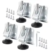 Heavy-Duty Leveler Legs with Lock Nuts for Cabinets Furniture Shelves Tables (4