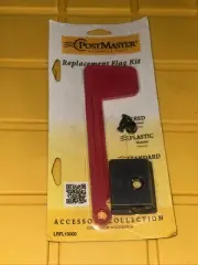 PostMaster Mailbox Replacement Flag Kit Rust Proof Plastic Red