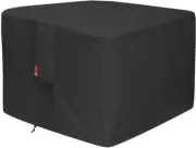 Fire Pit Cover, 600D Heavy Duty Square Patio, (Square - 28"L x 28"W x 25"H)