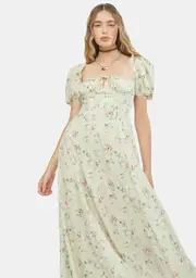 Honey Nostalgic Nites Floral Maxi Sundress