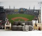 3D Baseball Stadium Sports Wallpaper Wall Murals Removable Wallpaper 23