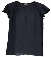 [Velvet] Velvet Irene linen top AU 14 blue