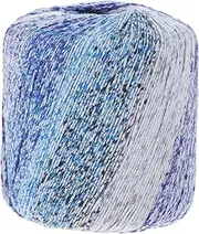 [BEBEMOKO] Super Chunky Yarn Skeins 133m Gradient Cotton Yarn for Knitting Crochet DIY Scarf Hat Shawl Line Material Material Sky