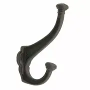 Zenith 150mm Matte Black Iron Robe Hook