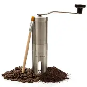 PREMIUM MANUAL COFFEE GRINDER W ADJUSTABLE CERAMIC BURR