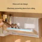 Space-saving Foldable Storage Shelf with Wavy Edges Wall-mounted Rack No Damage