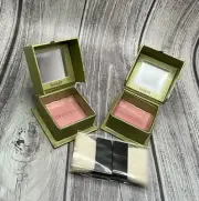 (2-piece) Dandelion Mini Benefit Blush 3.5 g, 0.12 oz Travel, With Brush