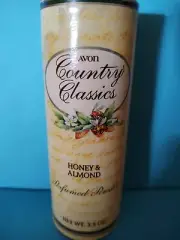 AVON Country Classics HONEY & ALMOND Perfumed Powder 3.5 oz ~ NOS Not Sealed