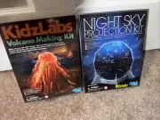 KidLabs Volcano Making And Night Sky Kit Science Project New In Box Sealed